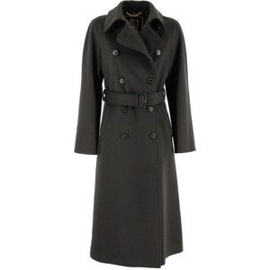 Sealup Dark Green Long Coat With Double-Breasted Design - NWT
